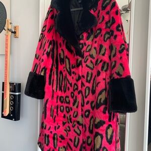 GORGEOUS! Maeve Colorblock Leopard Coat